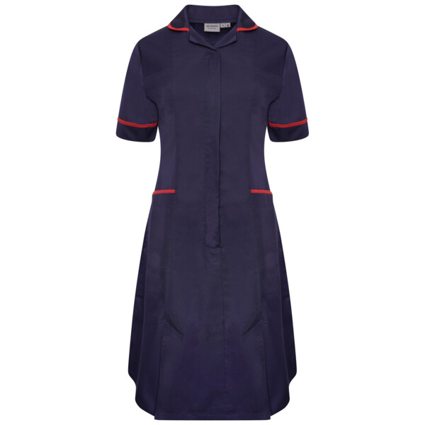 Ladies Dress with Round Collar Thumbnail