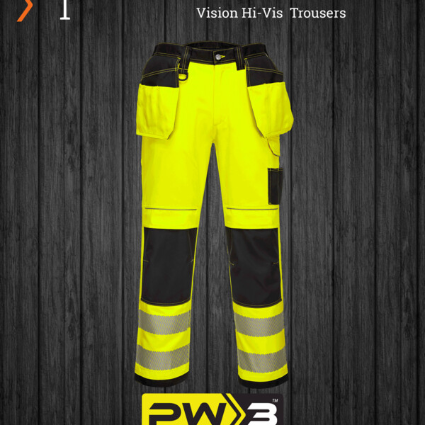 T501 - PW3 Hi-Vis Holster Work Trouser Thumbnail